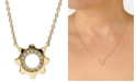 Jac + Jo by Anzie Jac+Jo by Anzie Diamond Cog Pendant Necklace (1/10 ct. t.w.) in 14k Gold, 16" + 1" extender